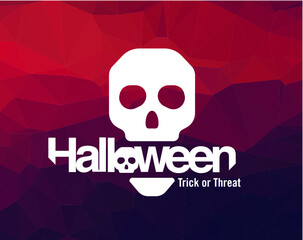 Halloween logo for greeting cards, invitations, posters.
