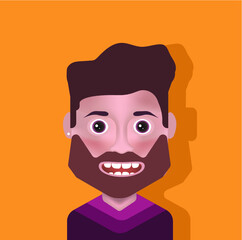 Avatar icon set - High quality avatars. User avatars, for social network (Male and female faces )