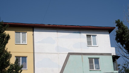 
Elements and details of the facade of buildings in Russia