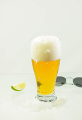 having a beer well spilled