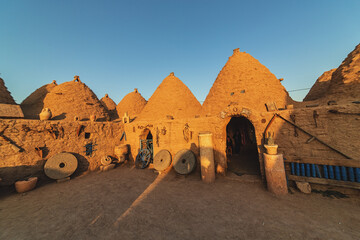 Harran, Turkey View of the traditional conical houses of Harran