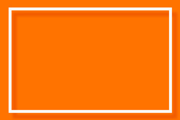 Obraz premium Modern Empty White Frame On Cool Orange Gradient Background-For Social Media, Pictureframe, Poster, Banner, Invitation & Greeting Card.