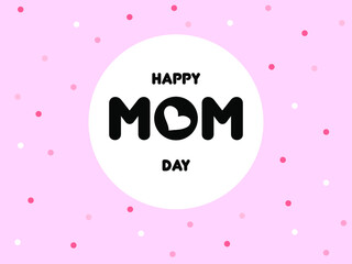 Cute modern Happy Mother's Day card design