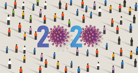 2020 corona virus problem year attention by crowd people audience information gather public awareness