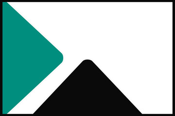 Modern Black Frame With Triangle Shapes-For Social Media, Pictureframe, Poster, Banner, Invitation & Greeting Card.