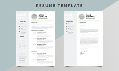 Creative Resume/CV Design With Sidebar