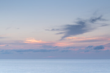 Pastel sunset over the Mediterranean, from Corsica