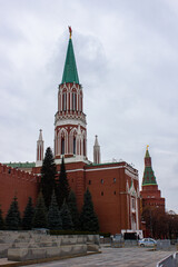 Moscow. Kremlin on Red Square. January