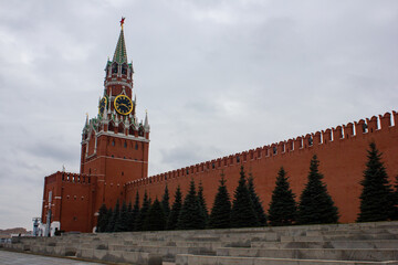 Moscow. Kremlin on Red Square. January