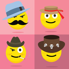 Quality Emoticons Set of Emoji