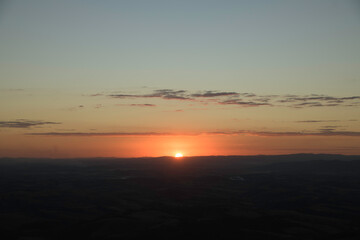 Fototapeta premium Sunset in the Mountains in Brazil