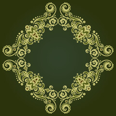 Vector ornamental nature vintage border