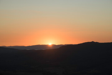 Obraz premium Sunrise in the Mountains in Brazil