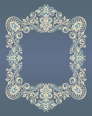 Vector ornamental nature vintage border