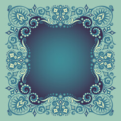 Vector ornamental nature vintage border