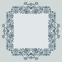 Vector ornamental nature vintage border