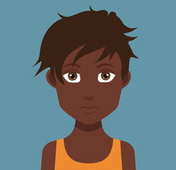 Smiling people avatar set. Different men and women characters collection.