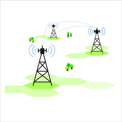 Antenna communication and signal distribution for data transmission.