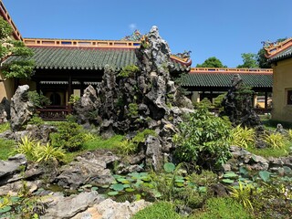 Jardin de la Cité impériale à Hué, Vietnam