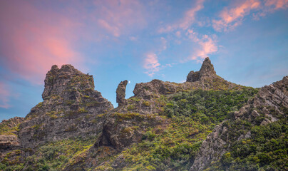 Fototapeta na wymiar Anaga mountain in Tenerife, Spain, Europe