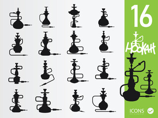 Hookah Shisha Smoking Pipe icons