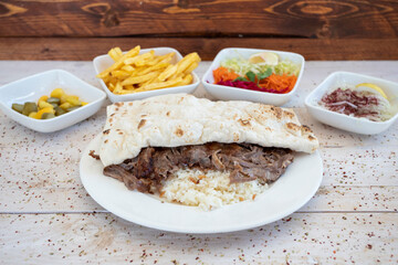 turkish meat doner kebab