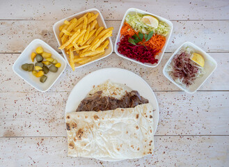 turkish meat doner kebab