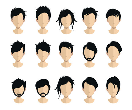 Avatar heads with hair, hairstyle (Hair,haircut collection)