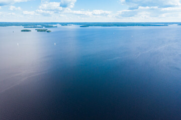Fototapeta na wymiar Aerial view of lake Paijanne, Paijanne National Park, Finland.