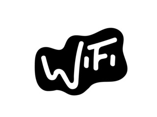 Wireless logo on white