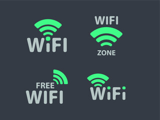Wireless logo on white