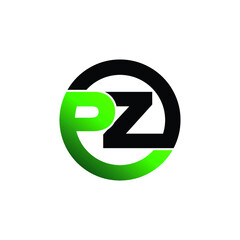 Letter PZ simple logo icon design vector