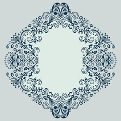 Vector ornamental nature vintage border