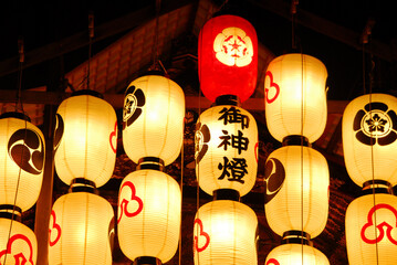 京都祇園祭・宵山の提灯
