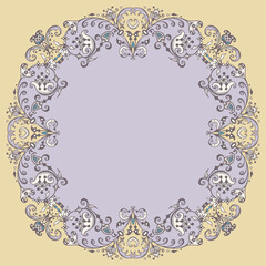 Vector ornamental nature vintage border