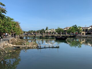 Fototapeta na wymiar Pont à Hoi An, Vietnam