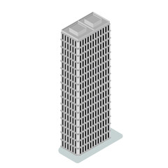isometric low poly city buildings  infrastructure
