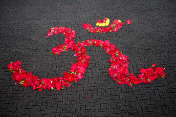 Om made with flower