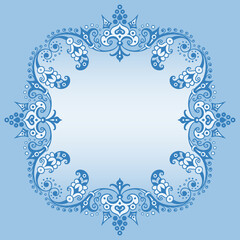 Vector ornamental nature vintage border