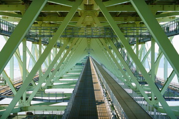 【兵庫県】明石海峡大橋のトラス構造 / 【Hyogo】Truss structure of Akashikaikyo Bridge