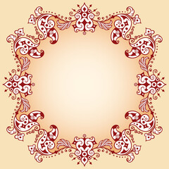 Vector ornamental nature vintage border