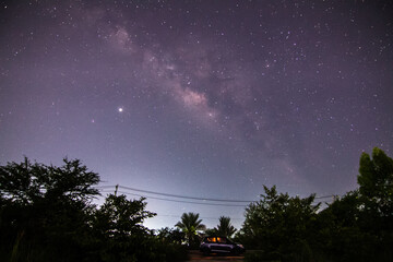 milky way in night sky
