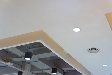 ceiling with lighting - obrazy, fototapety, plakaty