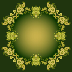 Vector ornamental nature vintage border
