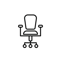 Fototapeta premium Office chair icon template