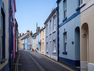 Fototapeta na wymiar Picturesque street in Appledore, north Devon, UK.