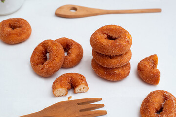 Beautiful photography of Rosquillas, white background