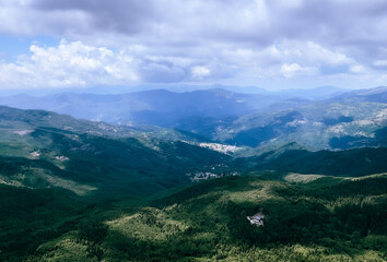 Fototapeta premium Valley seen from mountain.