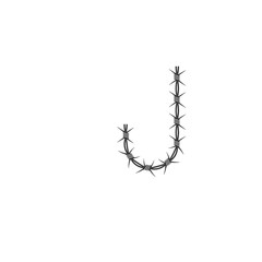 barbed wire vector illustration design