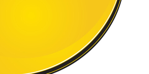 Abstract yellow black wide banner background